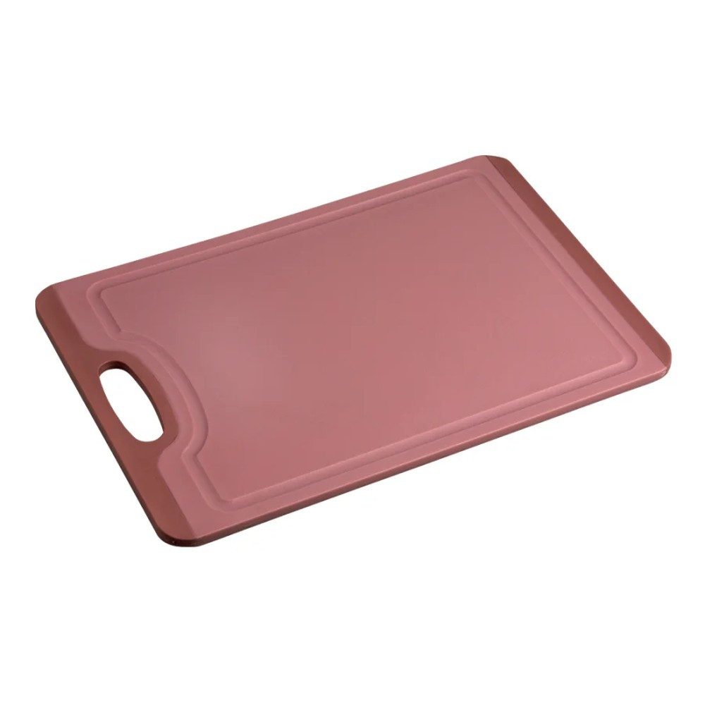 Kesper Schneidebrett Schneidebrett Kunststoff rot 37 x 25 cm, Kunststoff, hohe Schnittfestigkeit hygienisch Rutsch Stopp Saftrille