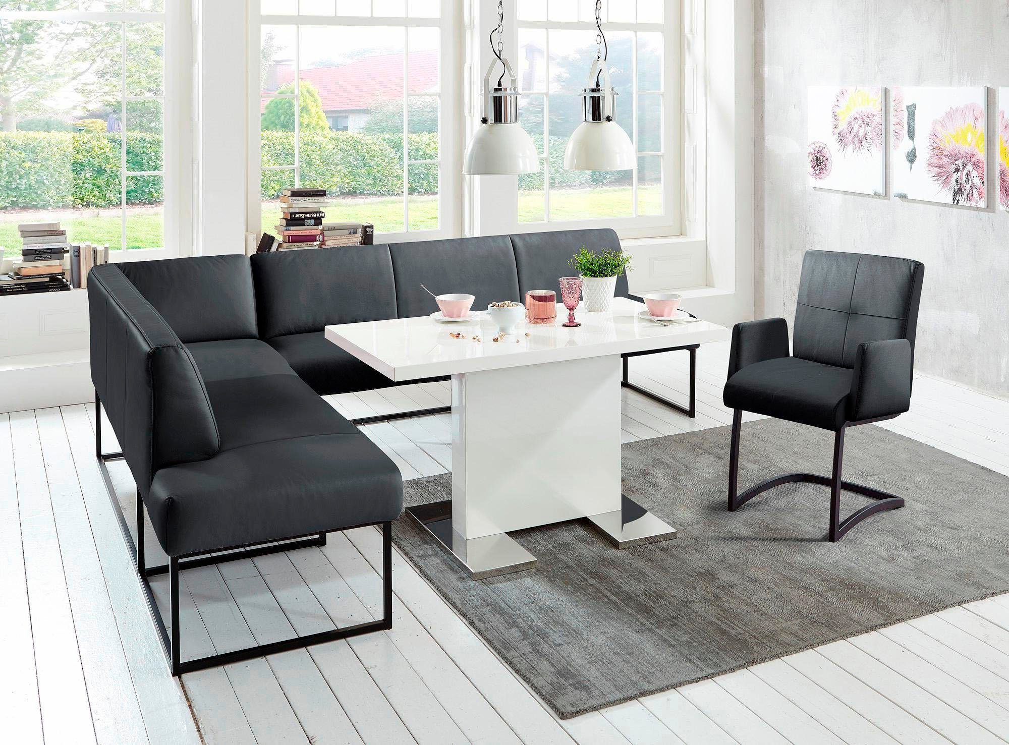 exxpo - sofa fashion Eckbank Affogato, hoher Sitzkomfort, bequem, Frei im Raum stellbar
