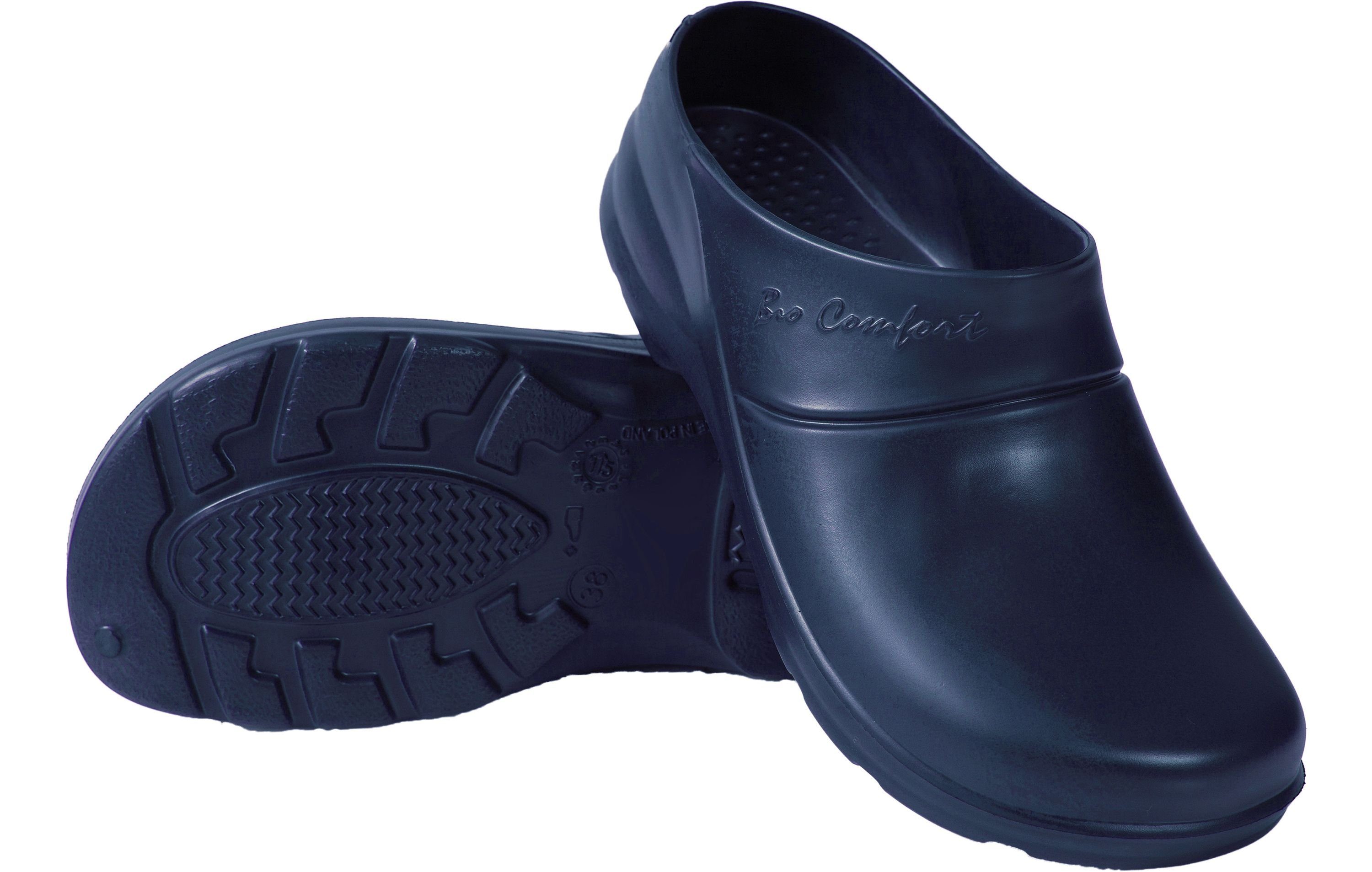 Ladeheid Damen und Herren leichte EVA Dunkelblau LA-858 Clogs Gartenschuhe Gartenclogs Clog