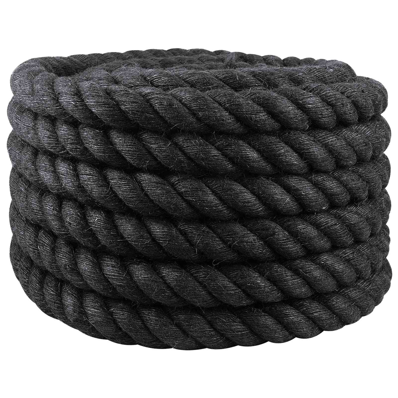 vidaXL Seil Juteseil 40 mm Schwarz 100% Tossa Jute (1-tlg)