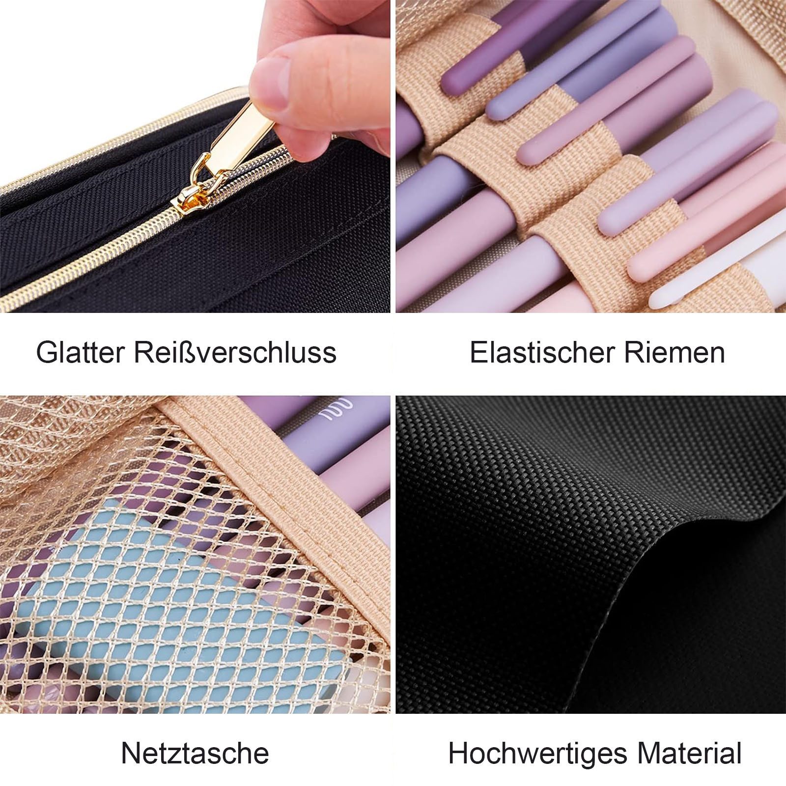 REDOM Federmäppchen Groß Stifteetui Schüler Mäppchen Etui mit Doppelöffnung günstig online kaufen