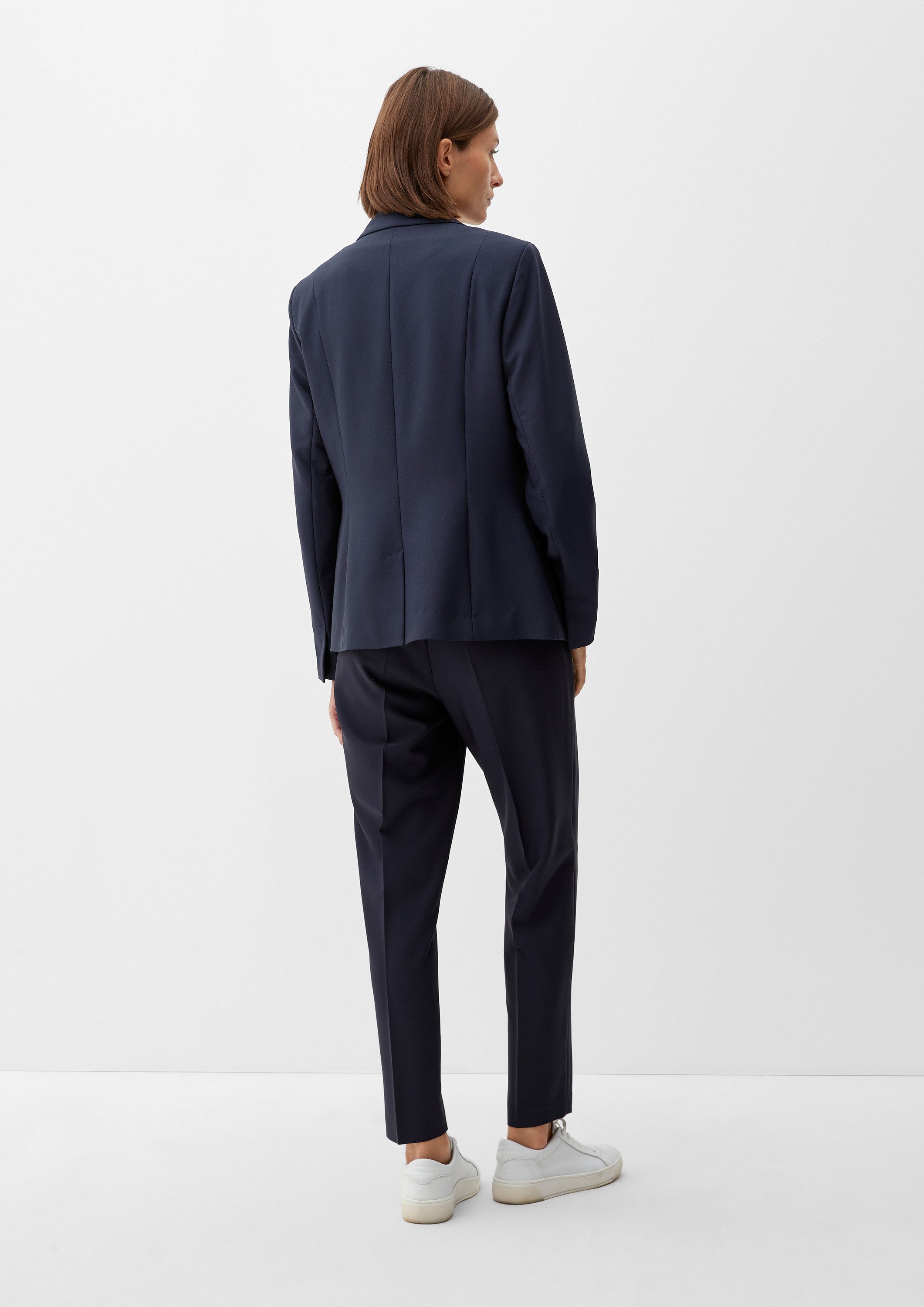 s.Oliver Jackenblazer Indoor-Blazer Blazer aus Viskosecrêpe