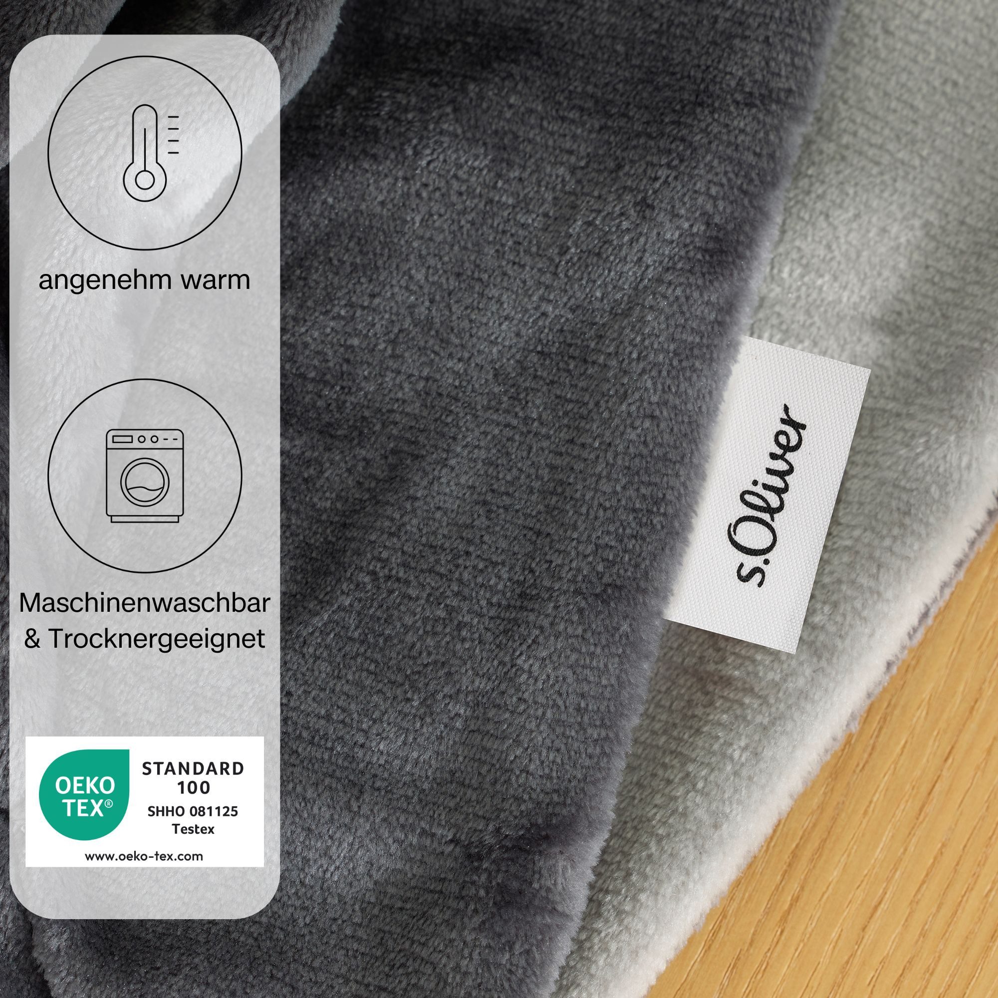Wohndecke Doublesoft, Kuscheldecke, Deal, Kissen geschenkt!, s.Oliver, Kuscheldecke 150x200 cm, GRATIS-Zugabe:2x Kissenhülle (Reißverschluss)