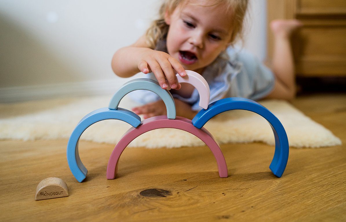 KINDSGUT Lernspielzeug Holz-Regenbogen