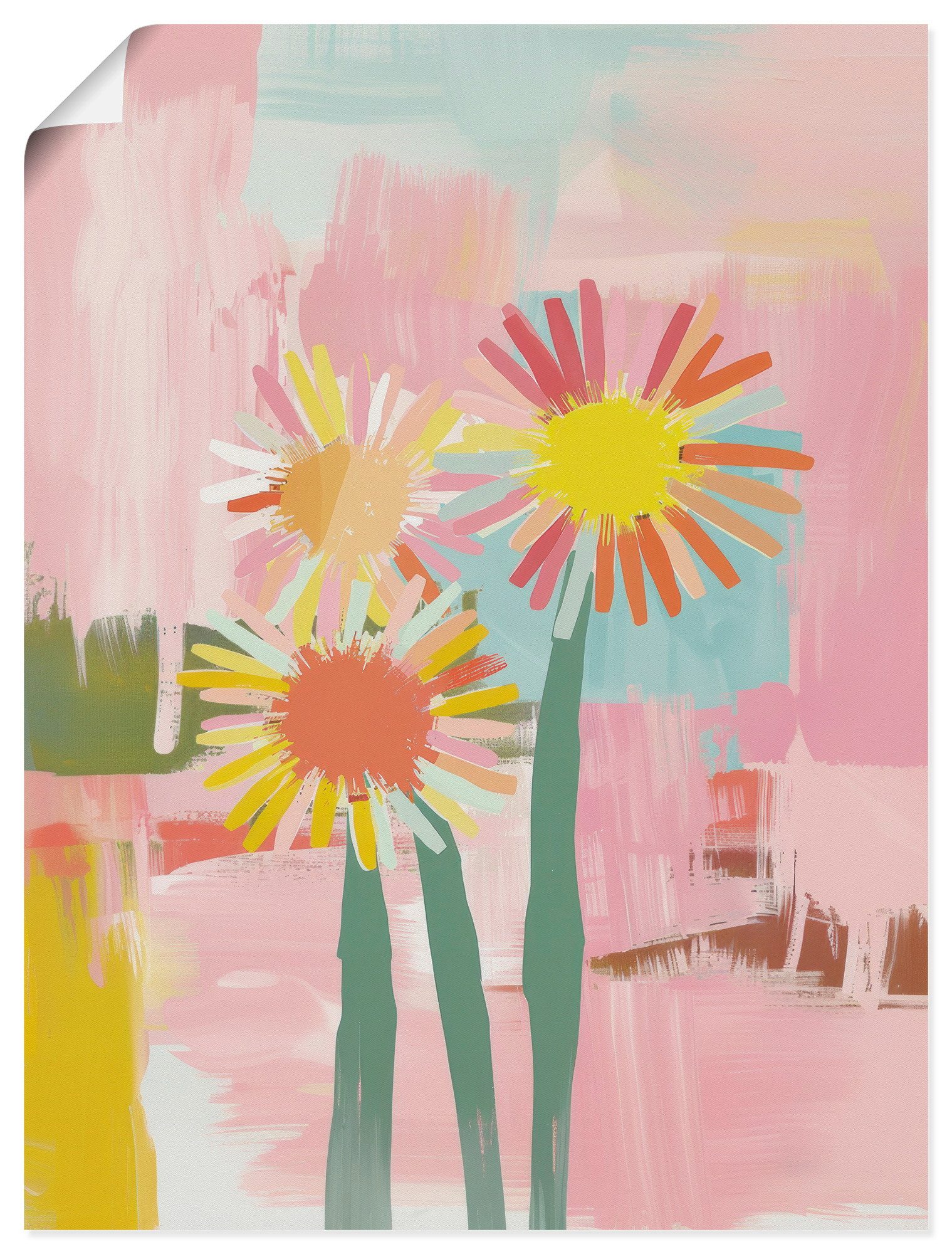 Artland Wandbild Flüstern des Sommers, Blumenbilder (1 St), als Alubild, Leinwandbild, Poster, Wandaufkleber in verschied. Größen