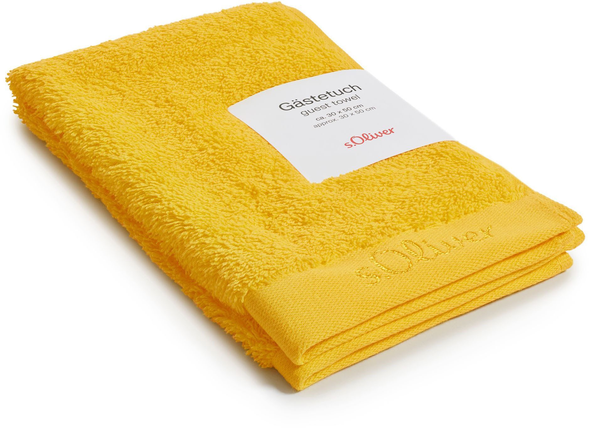 s.Oliver Gästehandtuch s. Oliver Gästetuch, Walkfrottier günstig online kaufen