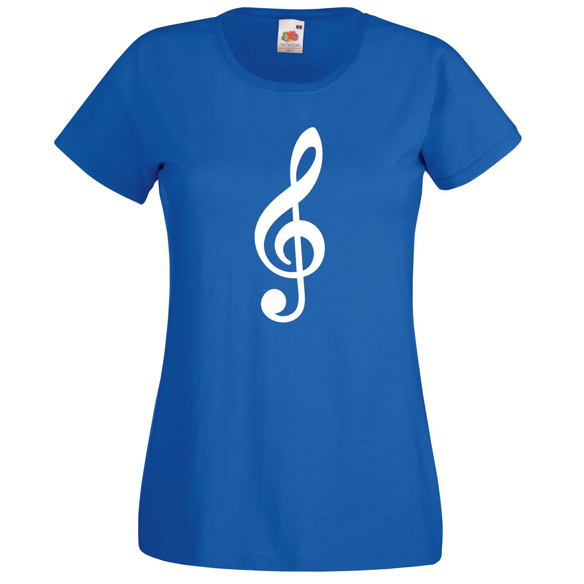 Youth Designz T-Shirt Notenschlüssel Damen T-Shirt günstig online kaufen