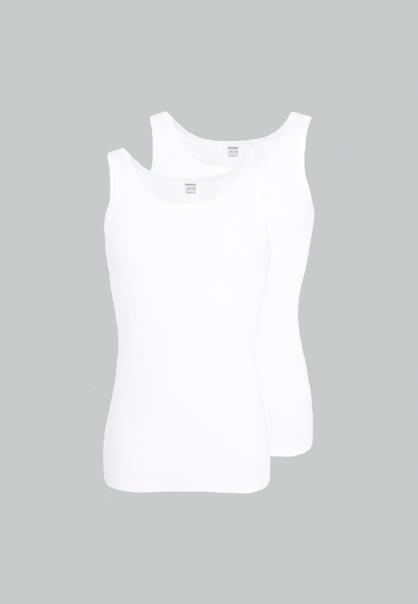 CECEBA Unterhemd Sportjacke 2er Pack weiss günstig online kaufen