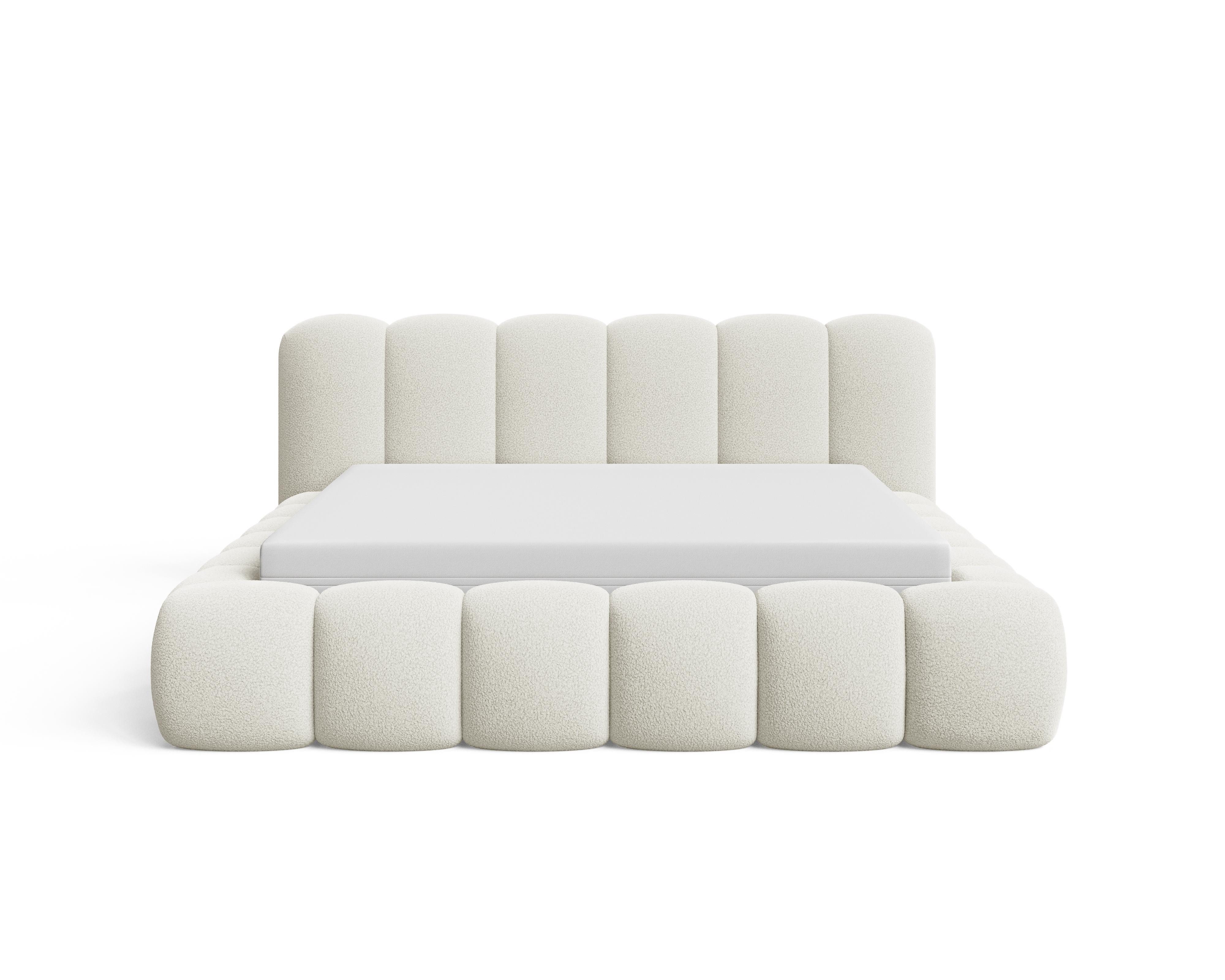 Chilly Möbel Polsterbett Bouclé Stoff mit Stauraum und Hubfunktion Metallrahmen (Boxbett ohne Matratze in vielen Farben, 140x200 160x200 180x200 200x200cm), gep – Bild 5 von 5