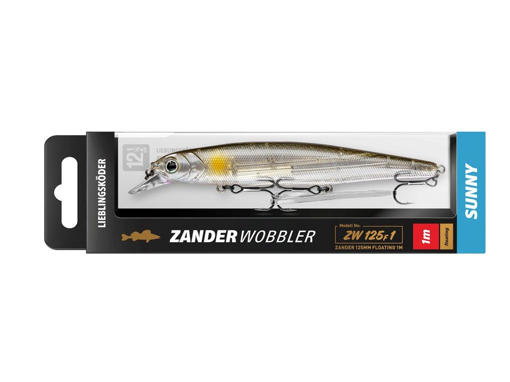 Lieblingsköder Kunstköder Zander Set Gummifisch & Wobbler - Sunny - Lieblingsköder, (Zanderset Sunny, 5-St. Farbe Sunny), Effektiver Lauf, Exzellente Verarbeitung