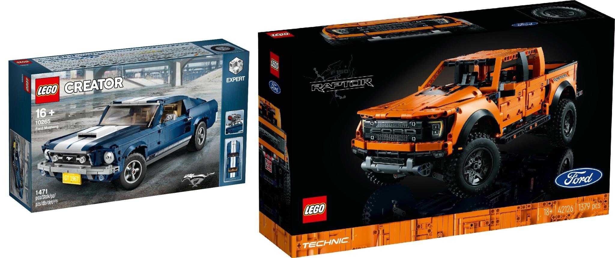 LEGO® Konstruktions-Spielset 2er Set: Creator Expert 10265 Ford Mustang +  Techn