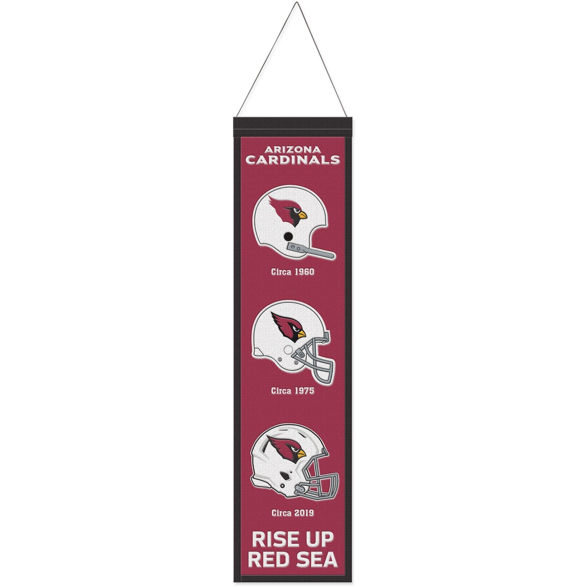 WinCraft Wool Teams EVOLUTION 80x20cm Wanddekoobjekt Banner Cardinals NFL Arizona
