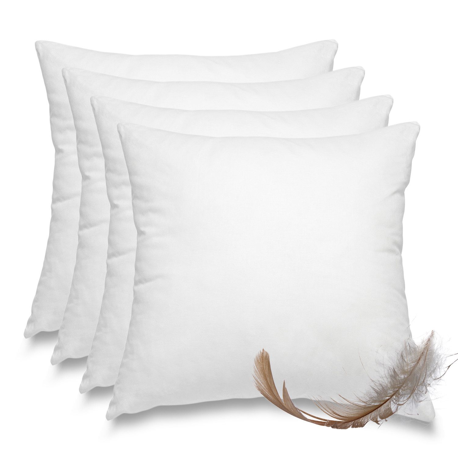 wometo Federkissen 4er Pack, 50x50 cm, günstig online kaufen