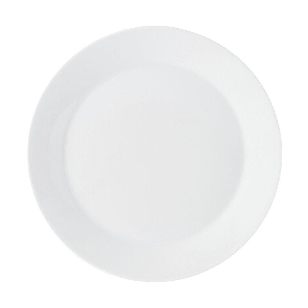 ARZBERG Teller Teller flach 22 cm Tric Weiss, (1 St), Teller flach, Ø21,7cm, Porzellan
