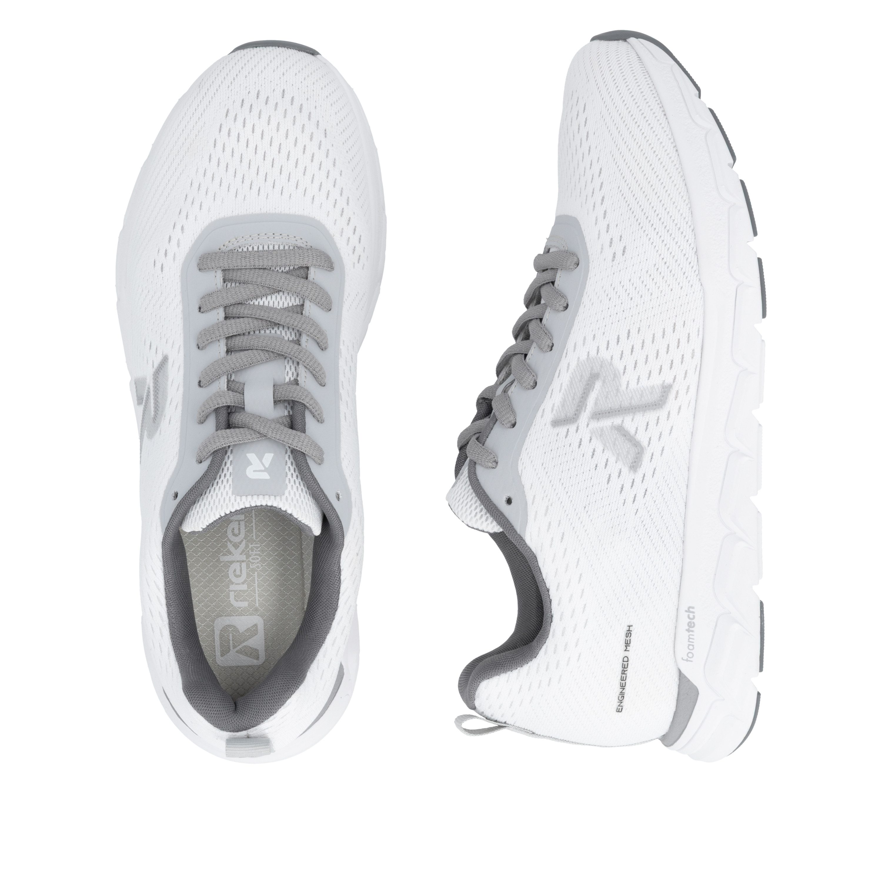 Rieker Sport Sneaker Freizeitschuh, Halbschuh, Schnürschuh mit herausnehmbarer Einlage