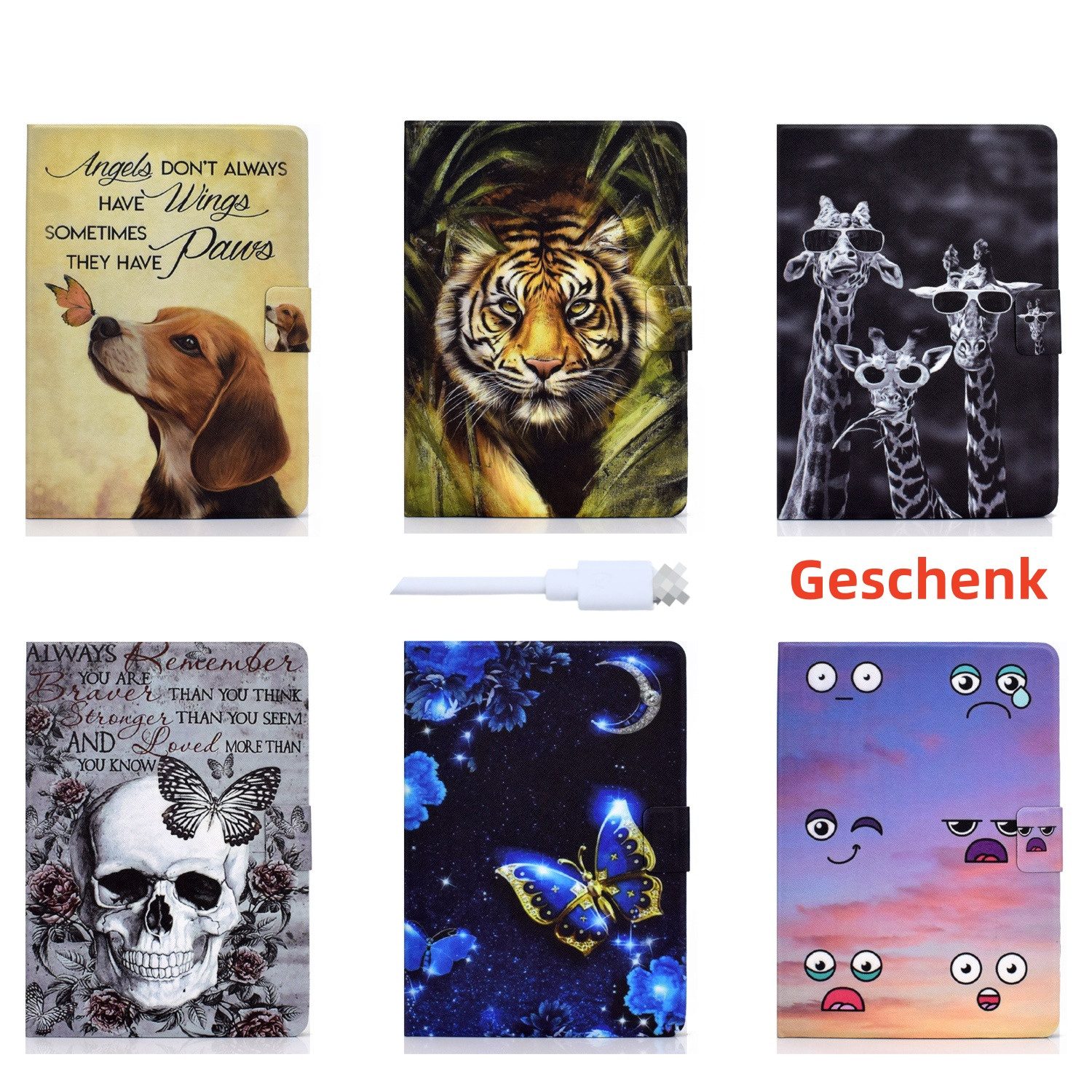 trends for living Tablet-Hülle Smart Cover Für iPad Tablet Etui Hülle Case Klapp Tasche Bumper