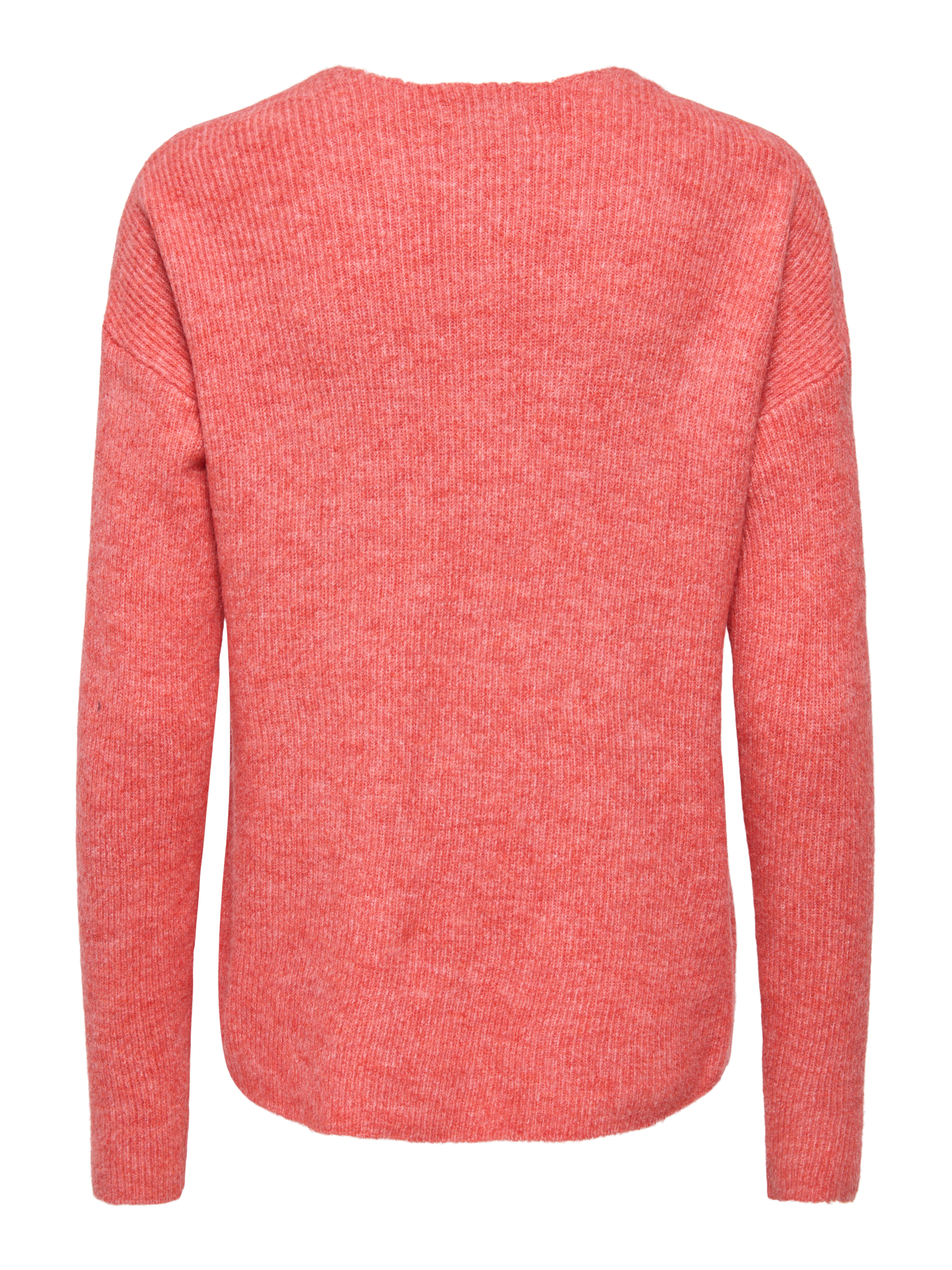 ONLY V-Ausschnitt-Pullover ONLCAMILLA V-NECK L/S PULLOVER KNT NOOS Materialmix, regular fit
