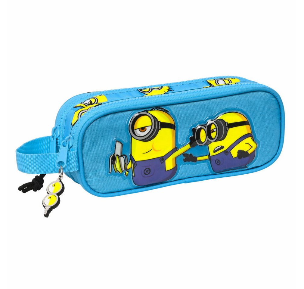 Thumbnail - safta Papierscheren Zweifaches Mehrzweck-Etui Minions Minionstatic Blau (21 x 8 x 6 cm)