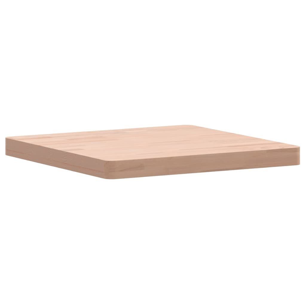 furnicato Tischplatte 50x50x4 cm Quadratisch Buche Massivholz