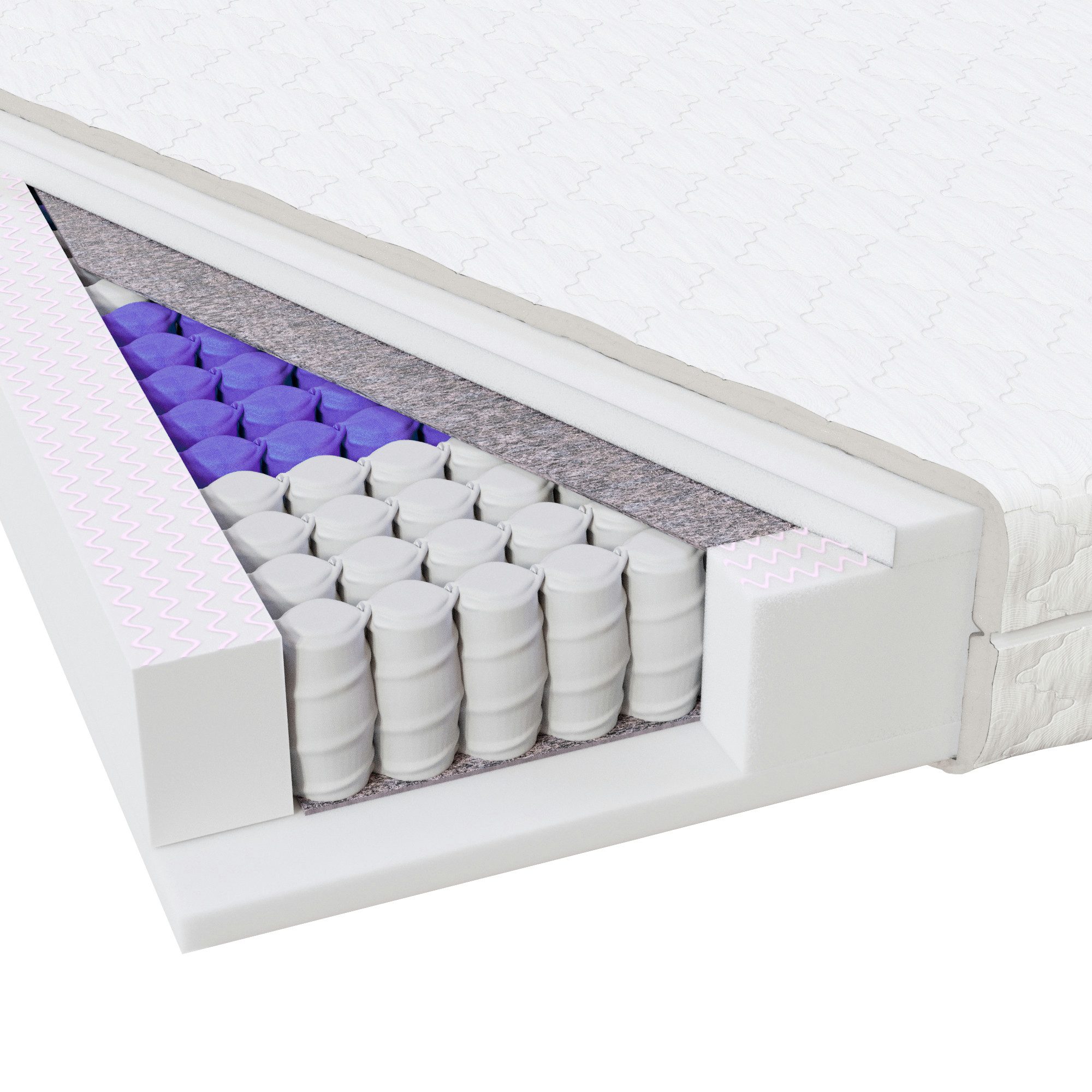 Taschenfederkernmatratze MEDIC PLUS, MSS e.K., 21 cm hoch, Tonnentaschenfed günstig online kaufen