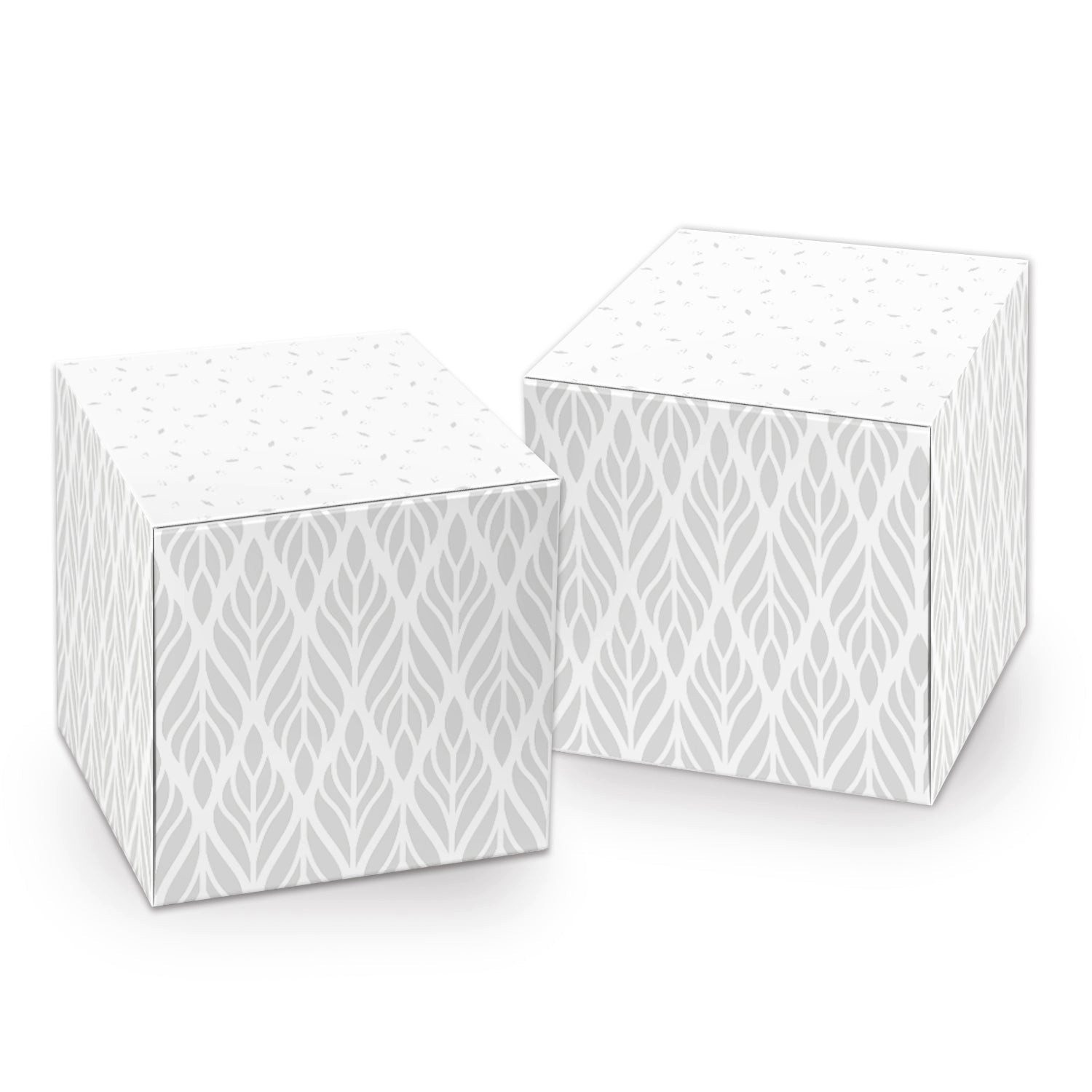 Logbuch-Verlag Geschenkbox 10 kleine Geschenkboxen grau hellgrau weiß Gastgeschenk Hochzeit