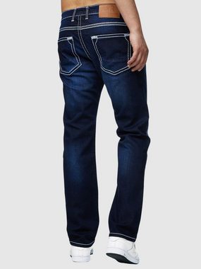 John Kayna Slim-fit-Jeans Herren Jeans Regular Fit Denim Jeanshose Herrenjeans Designer Herrenho (Jeanshose Designerjeans Bootcut, 1-tlg) Freizeit,Casual