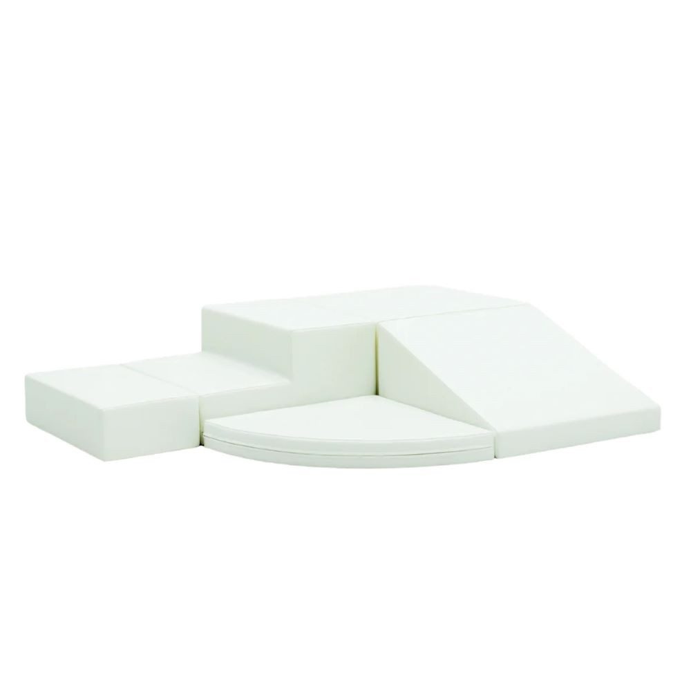 IGLUSoftplay IGLU Set 6 Corner Climber, Pastell/Grün/Honig - Schaubstoff-Bausteine Spielbauklötze, (5 St), weich, sicher, handgemacht, stapelbar, zertifiziert, langlebig