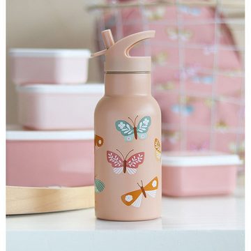 A Little Lovely Company Trinkflasche Edelstahlflasche mit Tiermotiv 350 ml 20 cm hoch