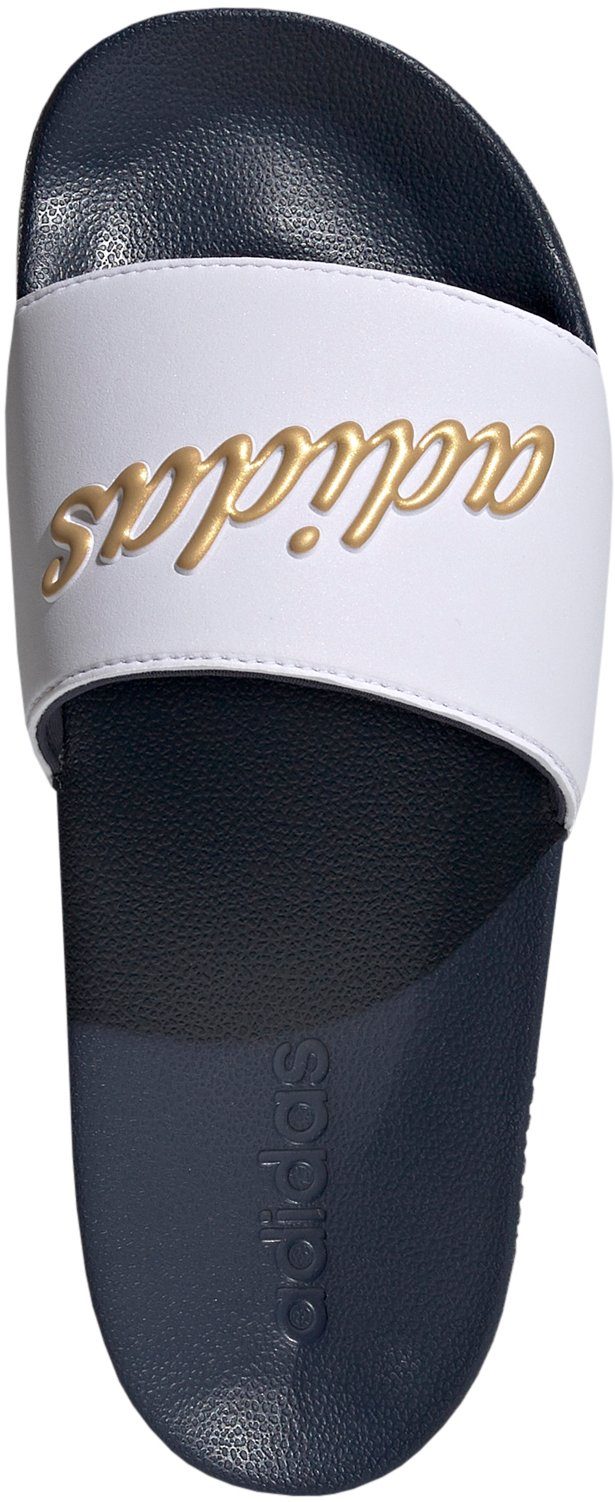 adidas Sportswear SHOWER ADILETTE Navy White / / Shadow Gold Cloud Metallic Badesandale