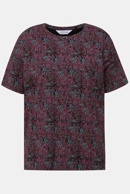 Studio Untold Rundhalsshirt T-Shirt Rundhals kleiner Paisley Print