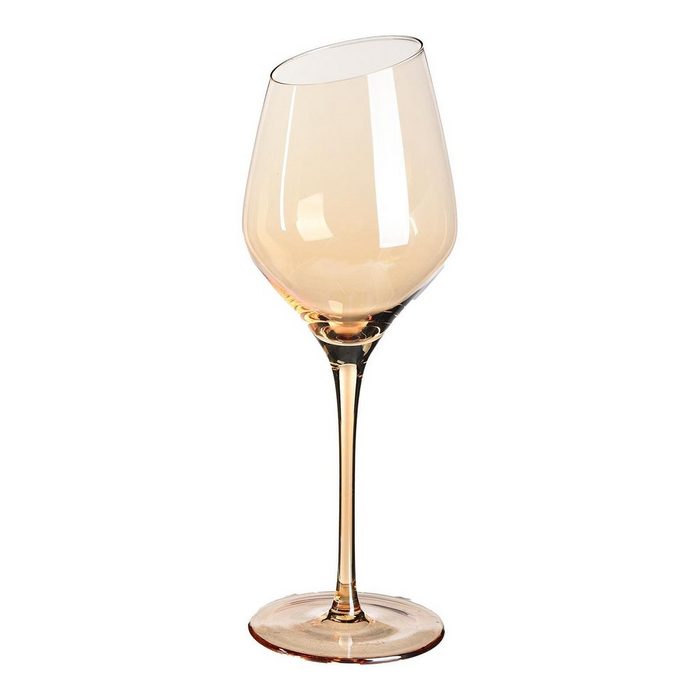 Depot Weinglas Weinglas Cutted 100% Glas aus Glas Ø 9 Zentimeter H 25 Zentimeter
