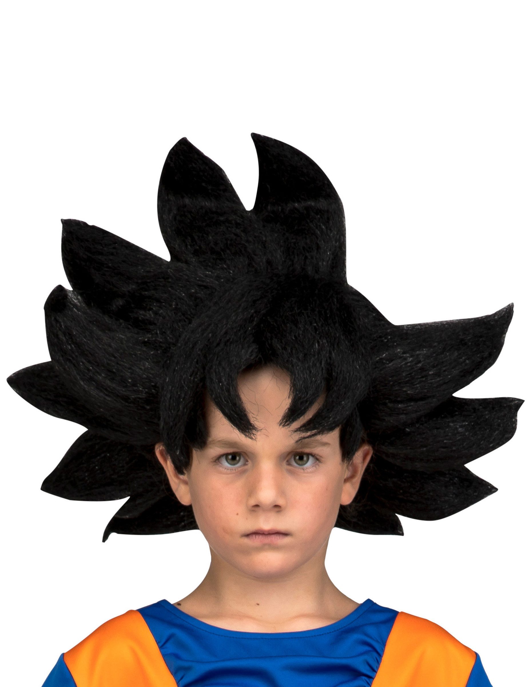 Kostüm Son Goku-Perücke für Kinder Dragon Ball-Accessoire schwarz