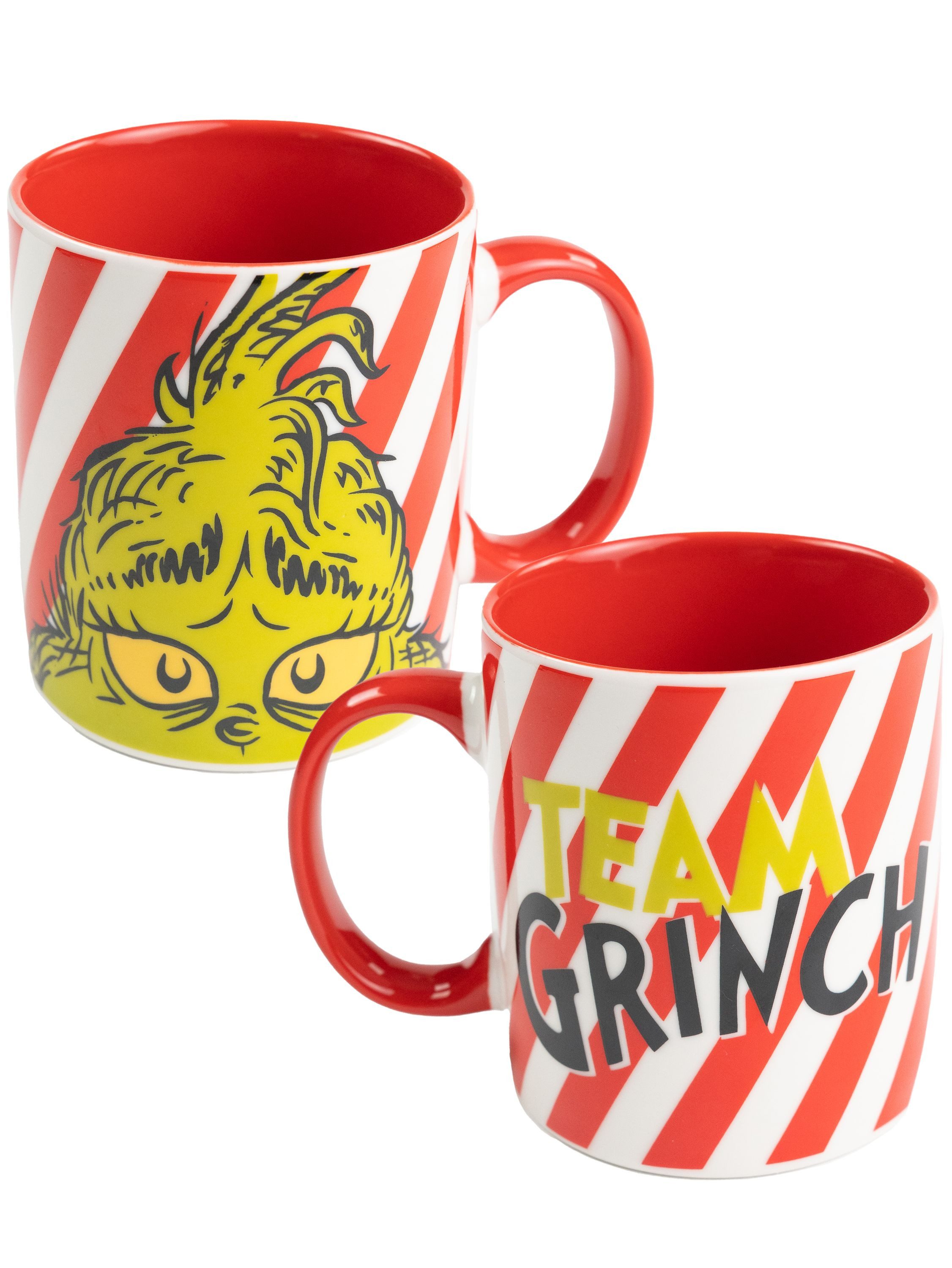 Tasse The Grinch Tasse - Team Grinch Kaffeetasse Keramik Rot Weiß 320 ml