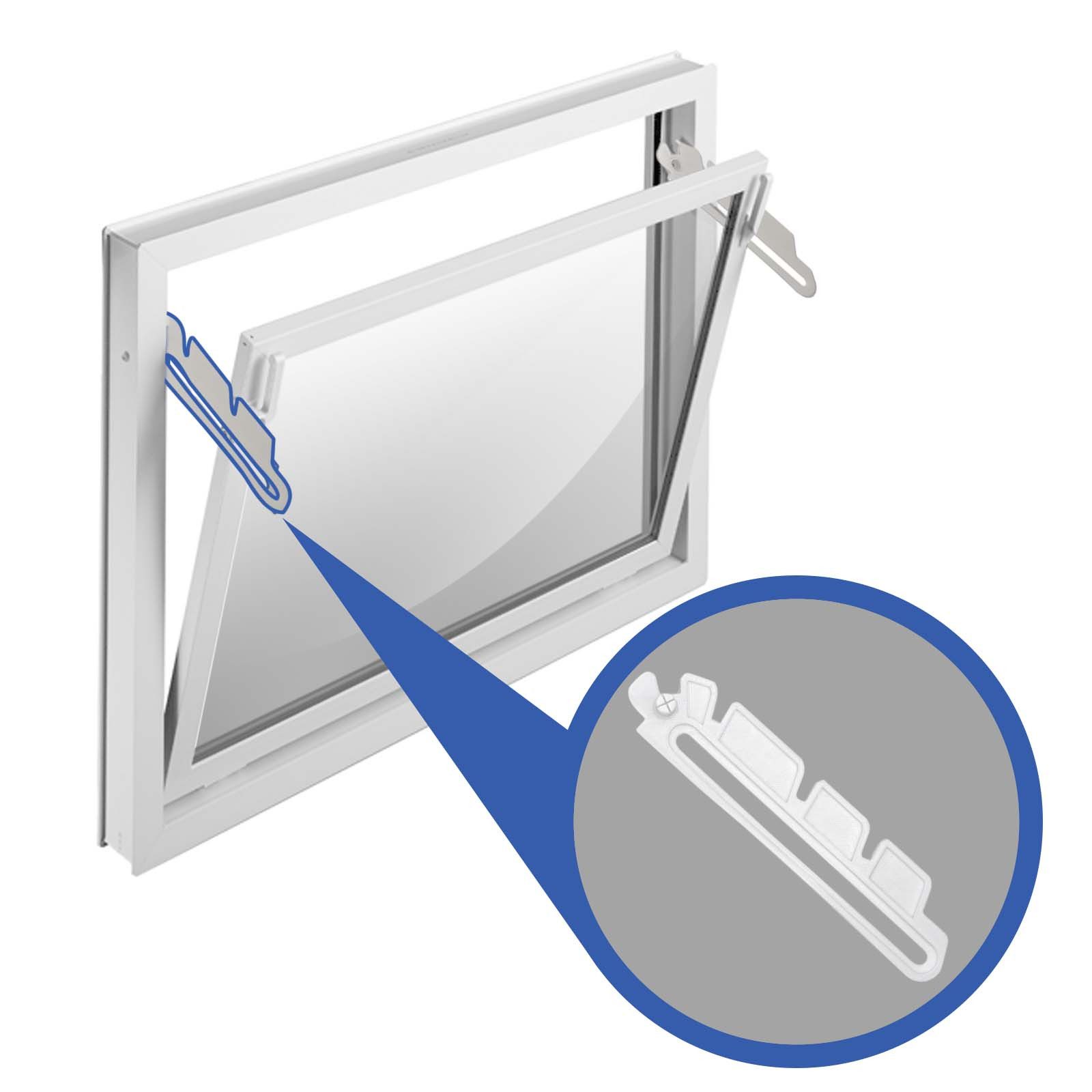 Thumbnail - Adapter Universe Kellerfenster Kippschere Ersatzteil Set Weiß Kellerfenster passend für MEA 41 A 288