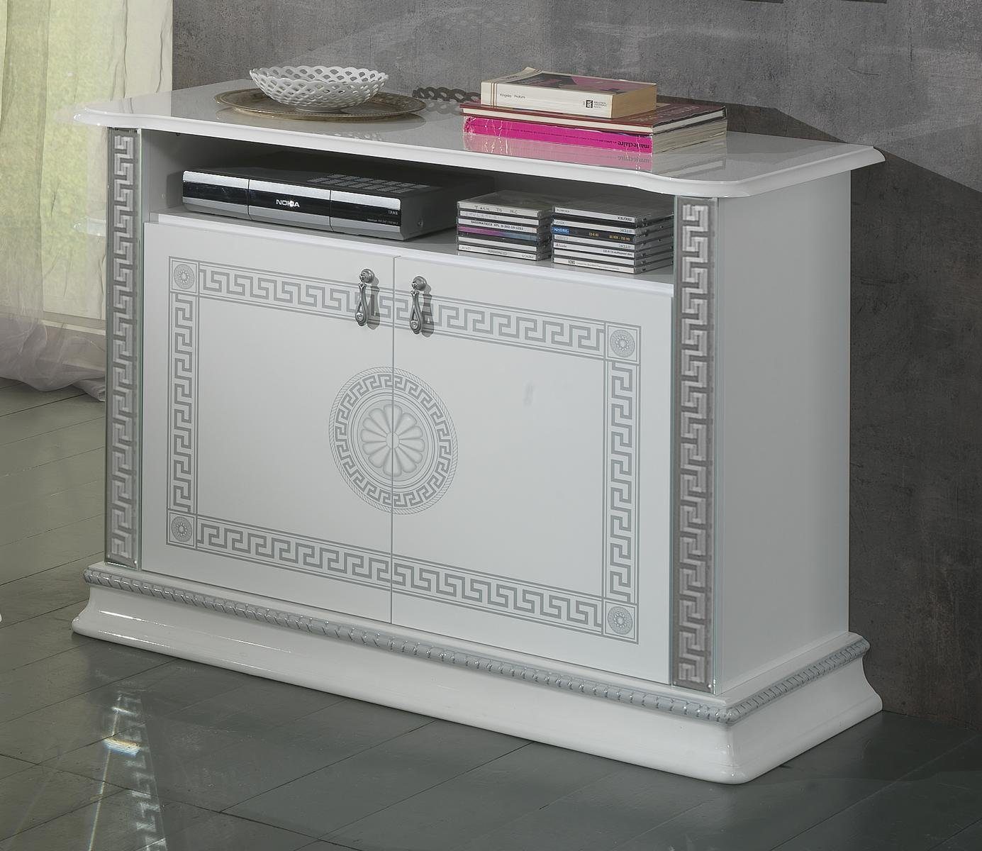Sideboard Moderner TV Tisch in Weiß, italienisches Design aus Holz