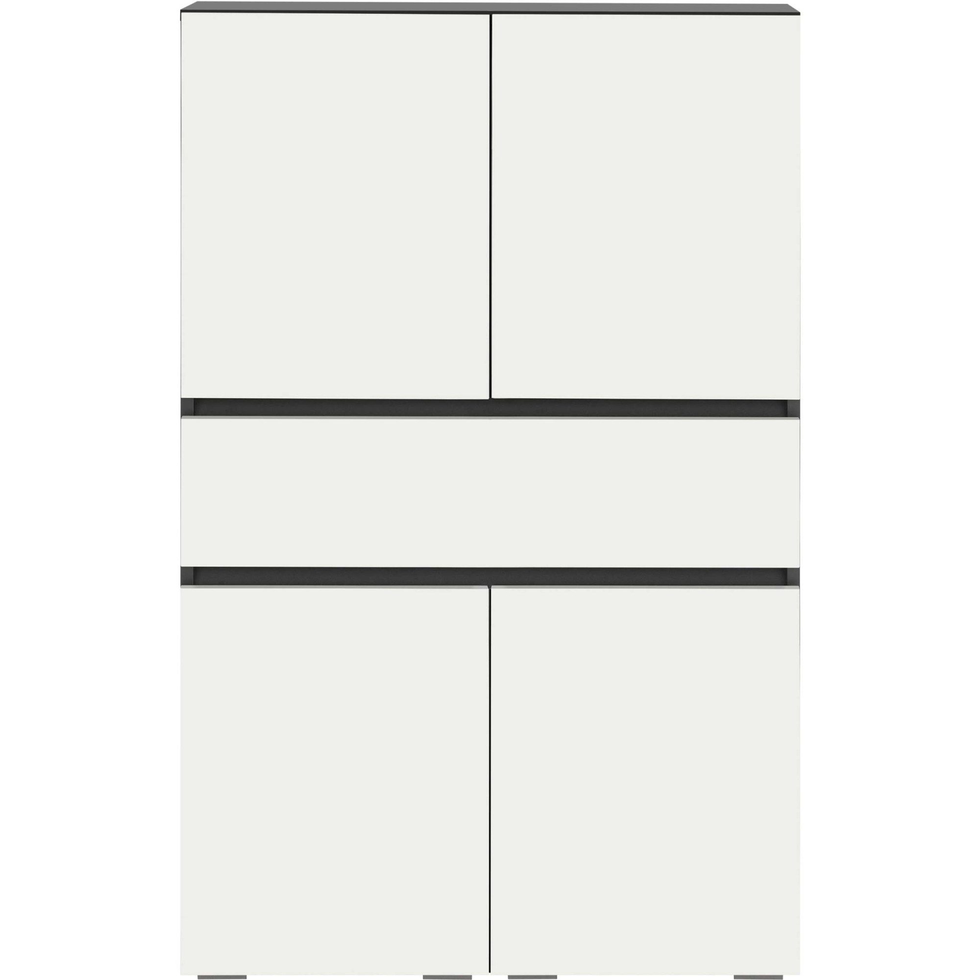 Home affaire Midischrank Wisla mit 4 Türen & 1 Schublade, Breite 76 cm, Höhe 130 cm