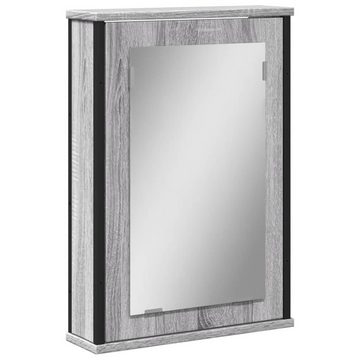 vidaXL Schminktisch Bad-Spiegelschrank Grau Sonoma 42x12x60 cm Holzwerkstoff