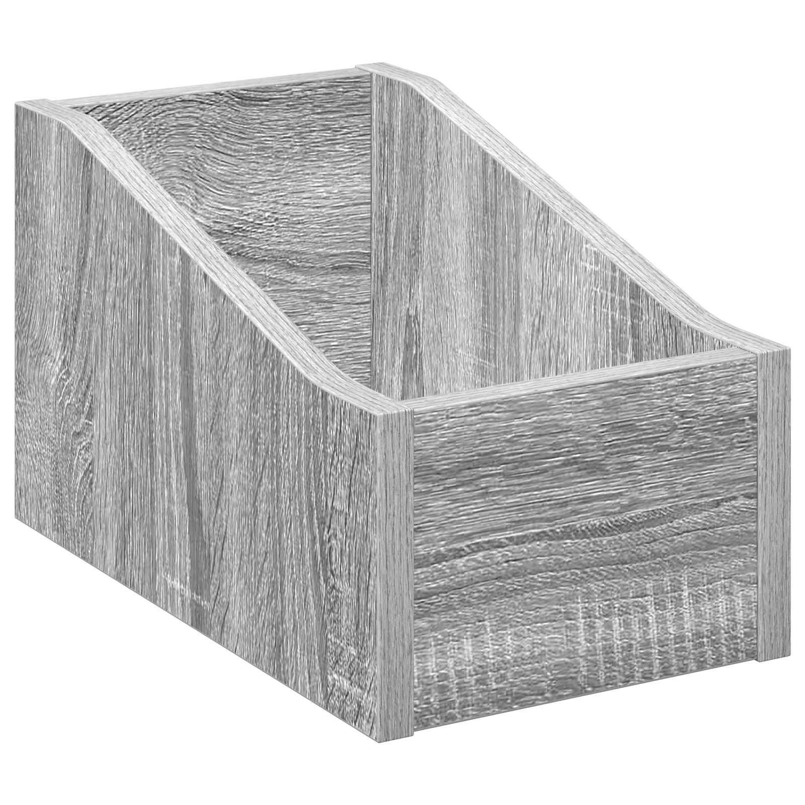 vidaXL Aufbewahrungsbox LP Plattenbox Sonoma-Grau 18 x 32 x 18 cm Holzwerkstoff (1 St)