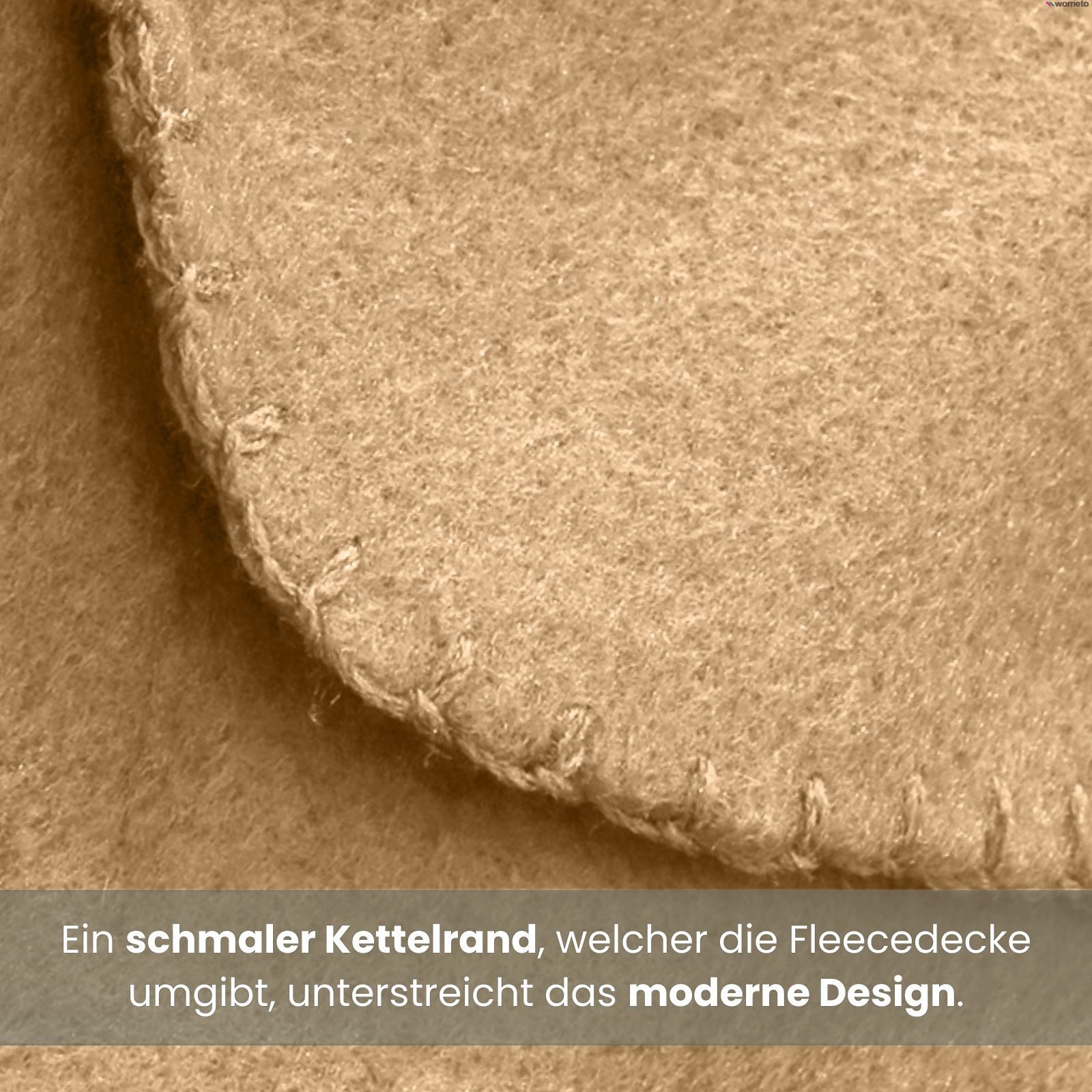 Wohndecke Polar-Fleece, wometo, OEKO-TEX®, 3 Fleecedecken mit Kettel-Rand & Anti-Pilling – Bild 4 von 5