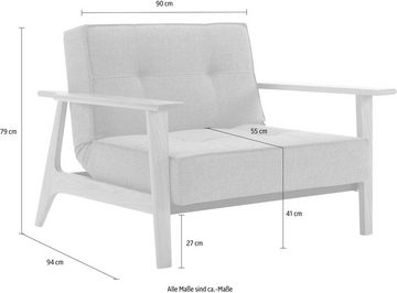 INNOVATION LIVING ™ Sessel Splitback, mit Frej Arm, in Eiche, in skandinavischen Design