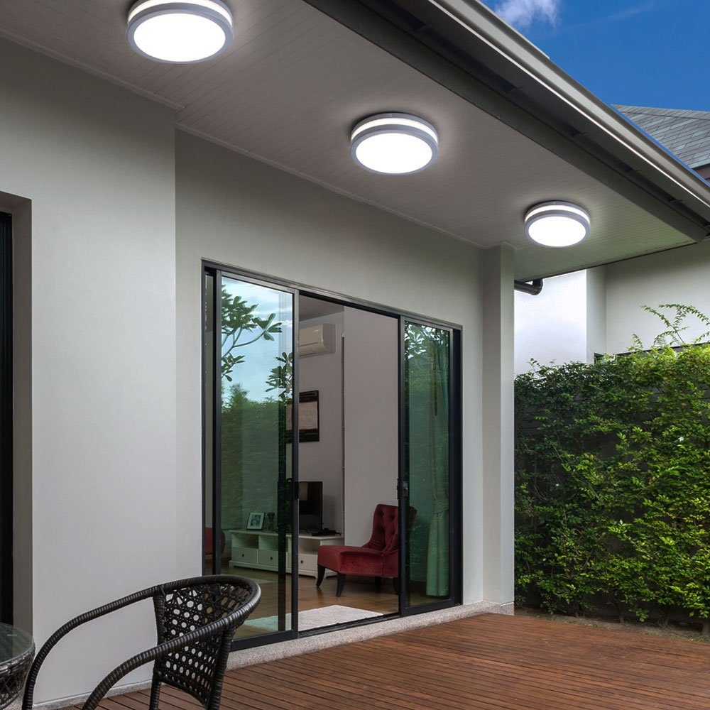 EGLO Außen-Wandleuchte, LED-Leuchtmittel fest verbaut, Warmweiß, Außenwandleuchte Außenlampe Wandlampe