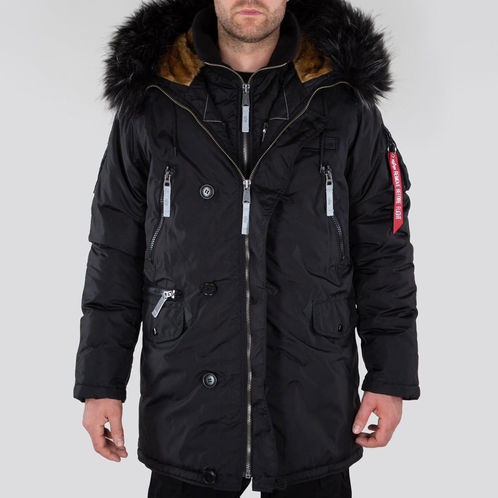 Alpha Industries Winterjacke PPS N3B schwarz/reflektierend günstig online kaufen