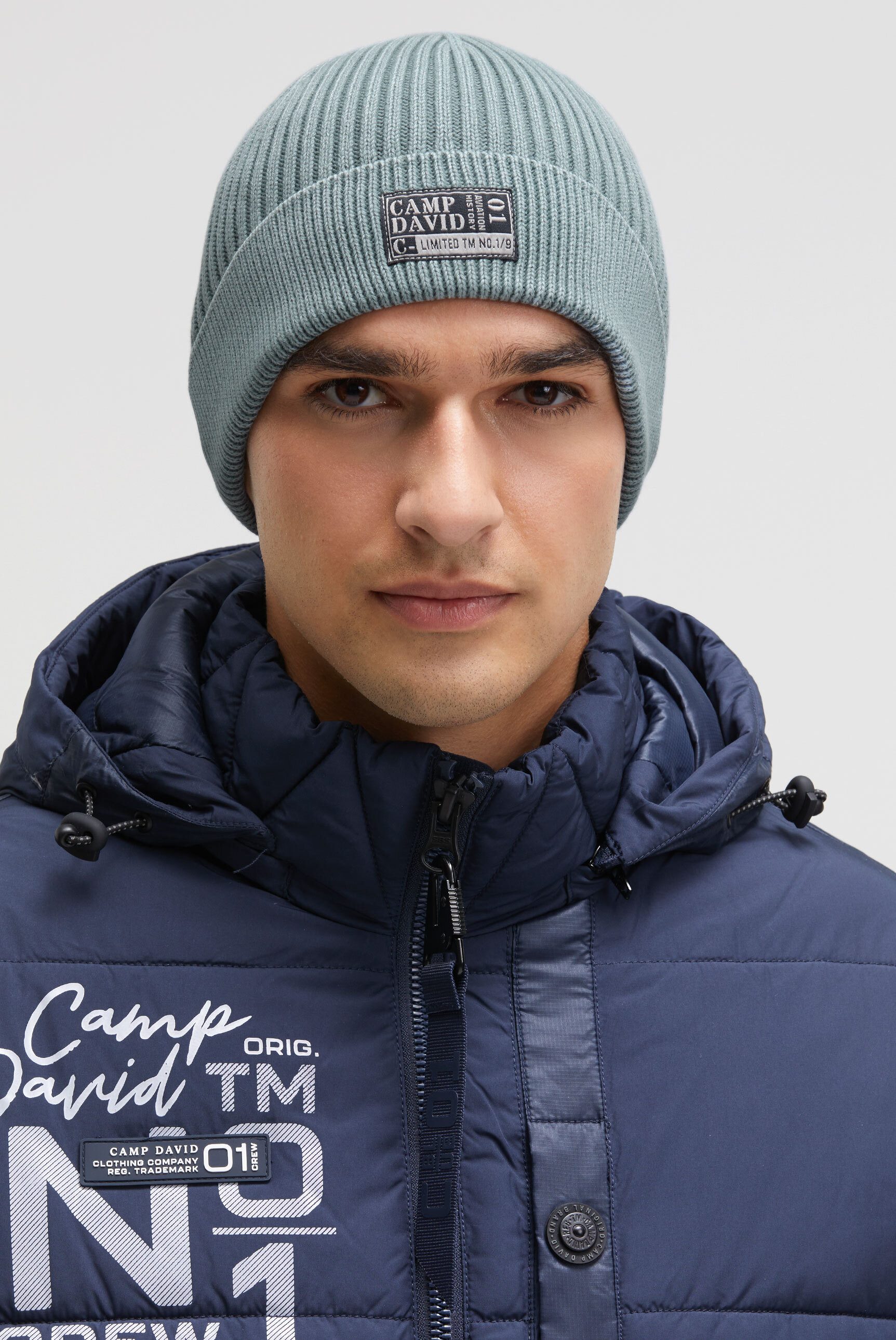 CAMP DAVID Strickmütze aus Baumwolle