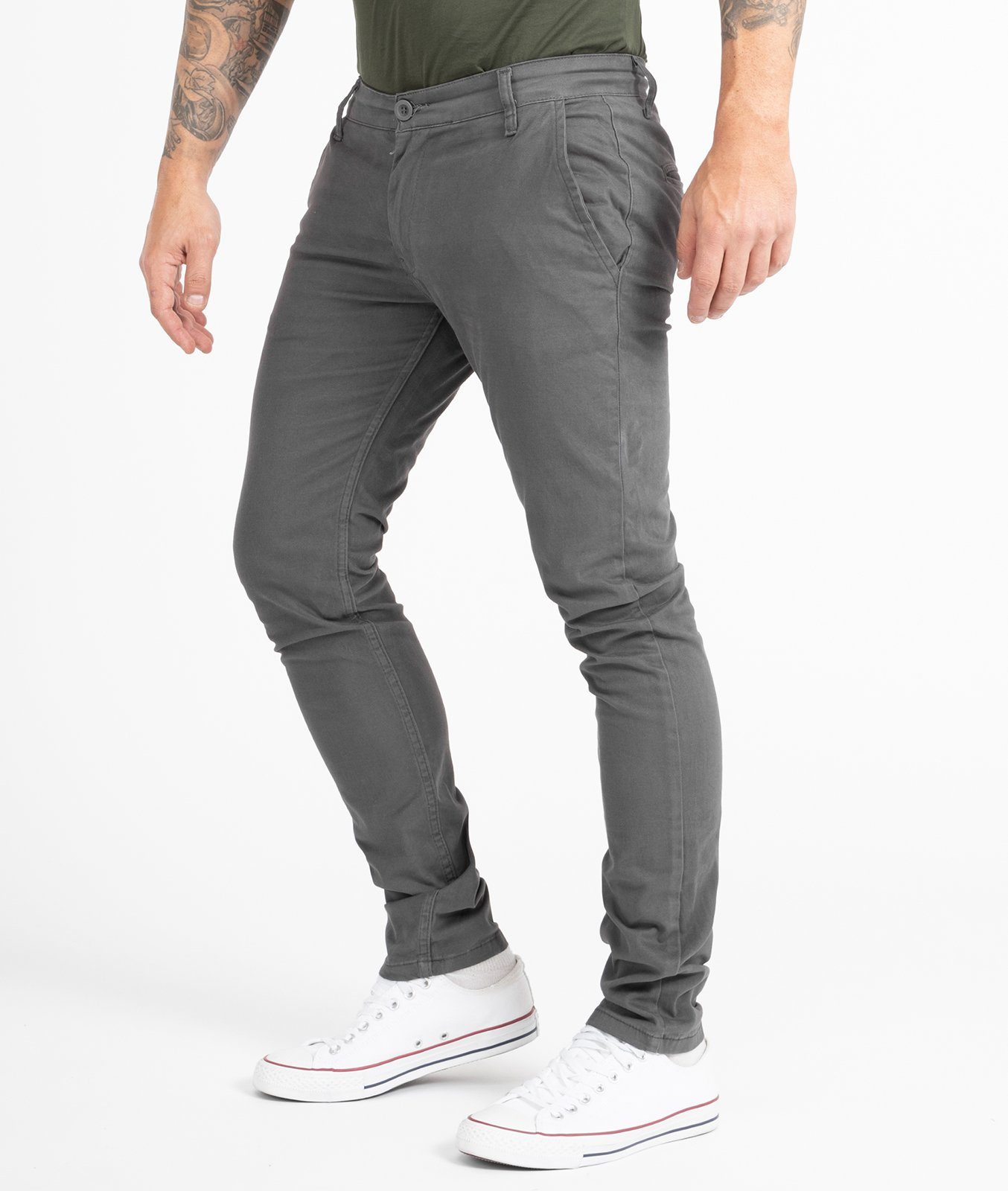 Indumentum Chinohose Herren Slim Fit Hose IS-305