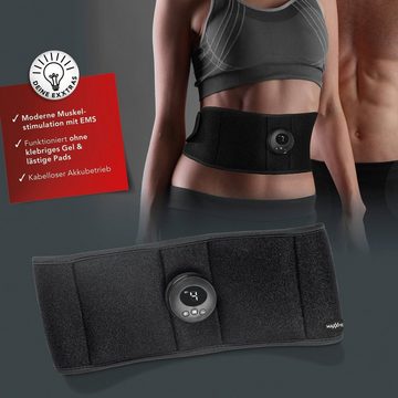 MAXXMEE Bauchmuskelmaschine Bauchmuskelgürtel EMS (5-St), Massagegürtel 6 Programmen 9 Stufen, Stimulator Training Fitness