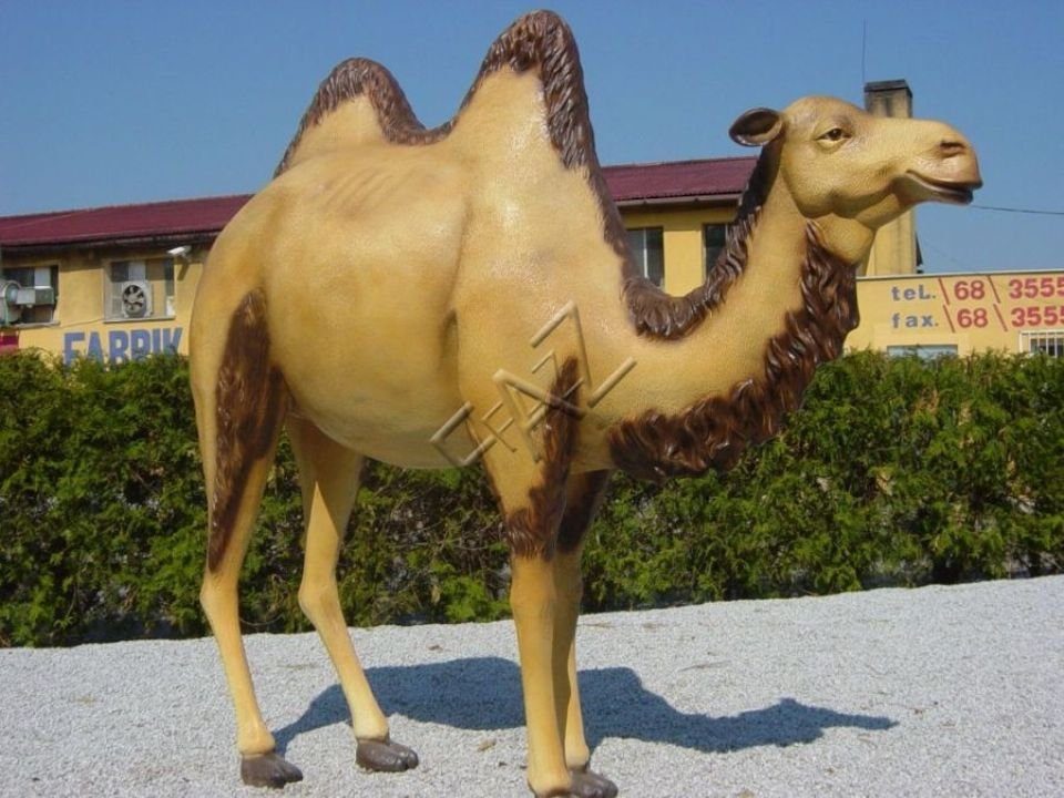 JVmoebel Skulptur Design Kamel Figur Statue Skulptur Figuren Skulpturen Garten Deko Zoo Tiere XXL