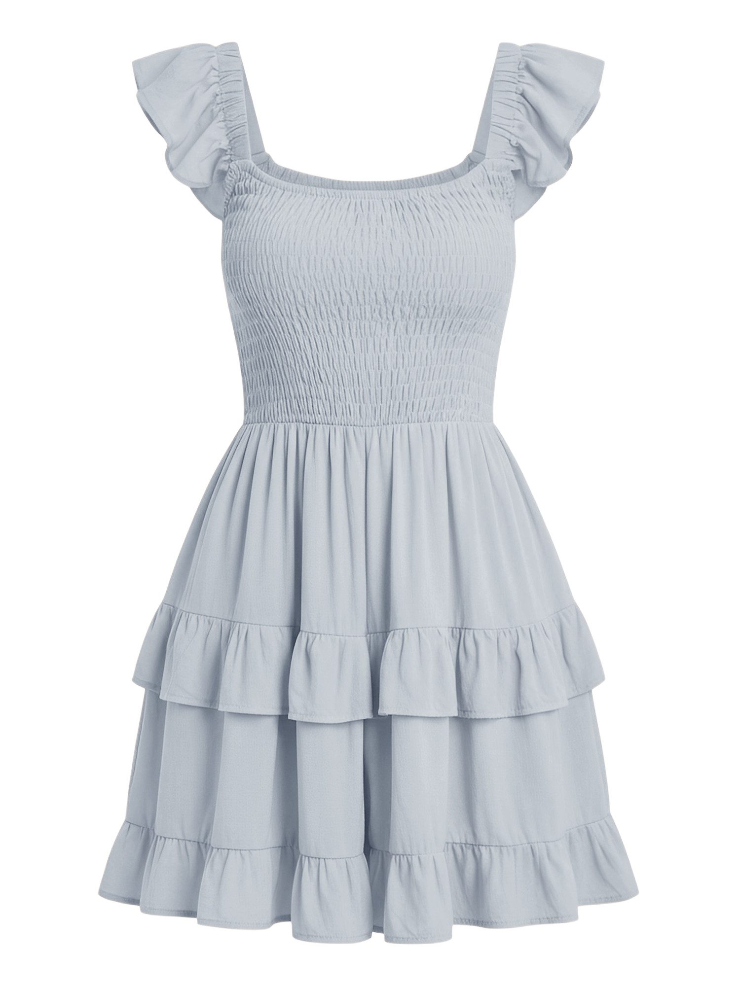 Imily Bela Babydollkleid Damen Boho-Kleider (Packung, 1-tlg., 1per-Pack) Einfarbig