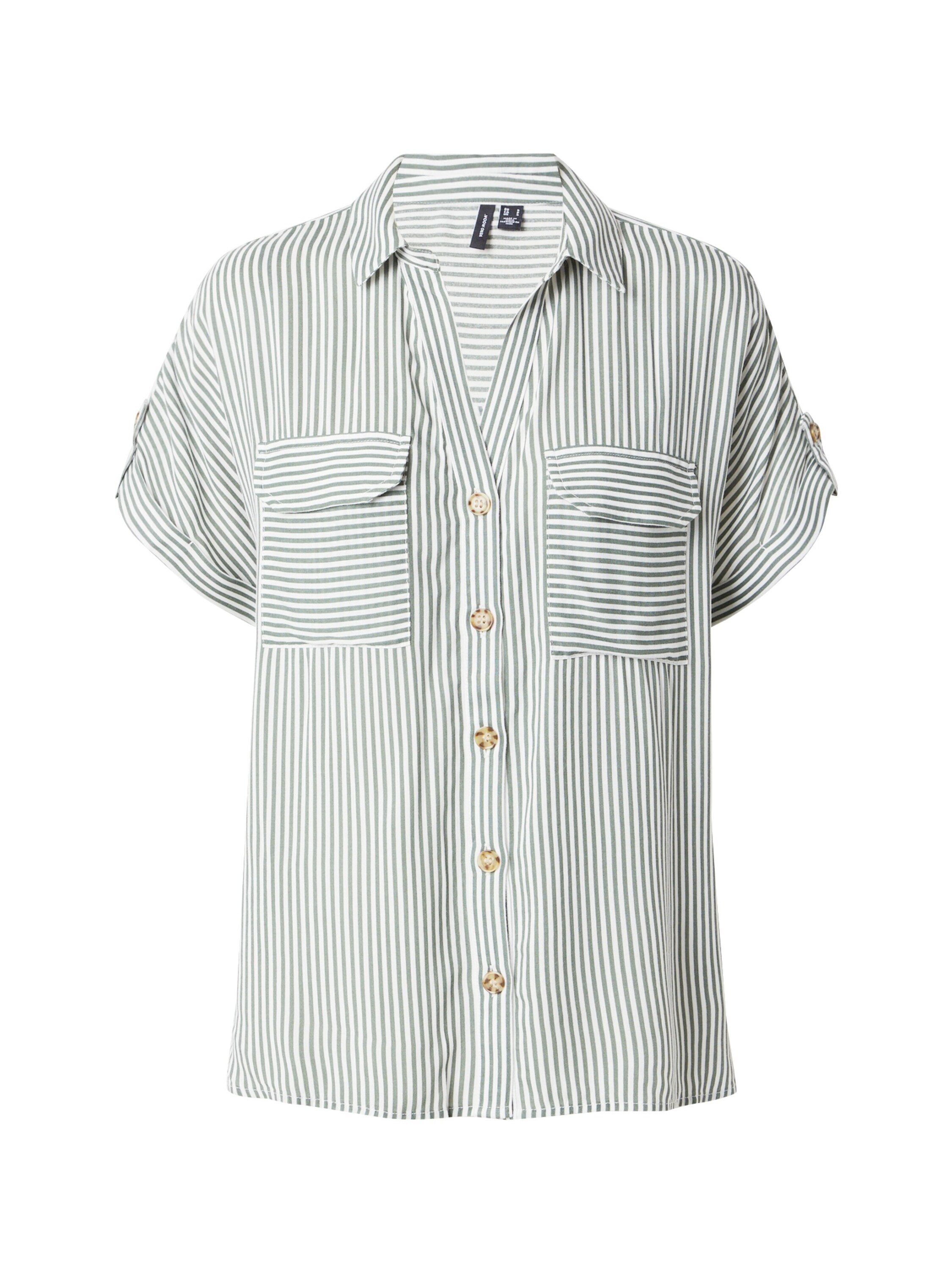 Vero Moda Blusenshirt Gestreiftes Kurzarmhemd mit günstig online kaufen