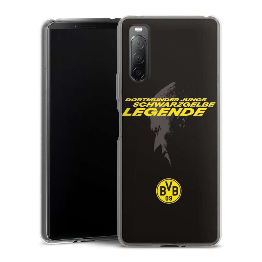 DeinDesign Handyhülle Marco Reus Borussia Dortmund BVB Danke Marco Schwarzgelbe Legende, Sony Xperia 10 II Silikon Hülle Bumper Case Handy Schutzhülle