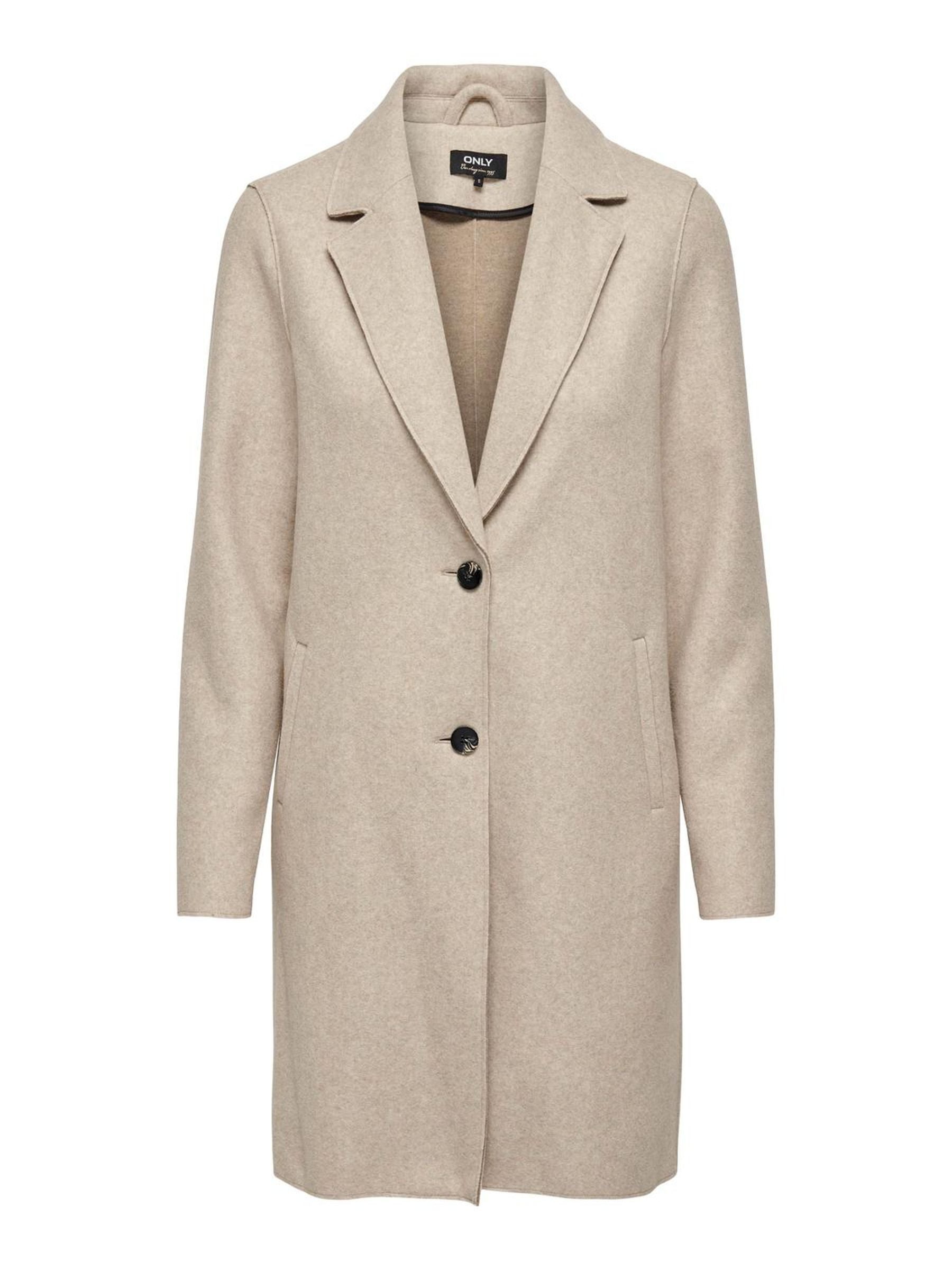 ONLY Langmantel ONLCARRIE BONDED COAT OTW NOOS Polyester, lässig weit